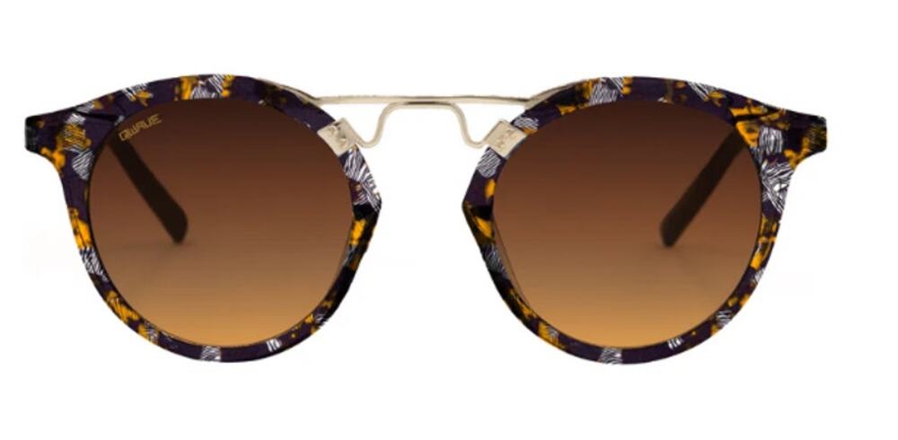 Women's Polarized Double Bridge Retro Round Sunglasses Tort UV Protection New